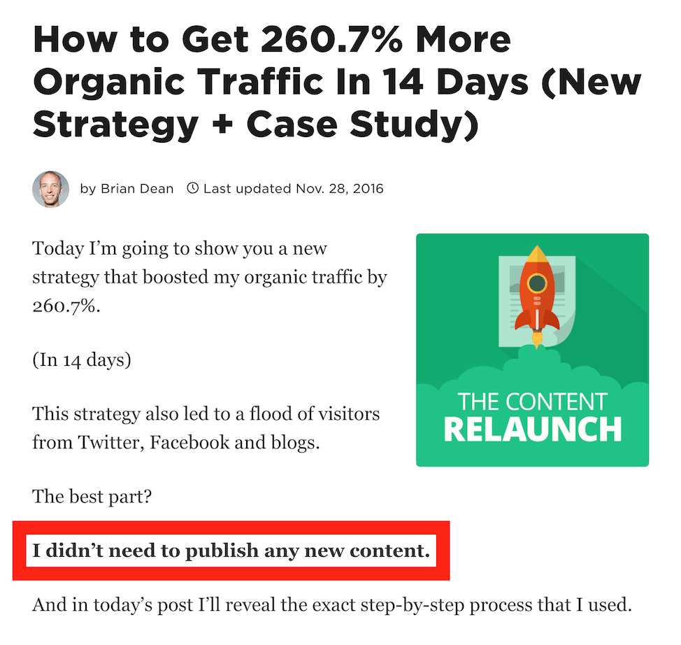 Content relaunch Content relaunch