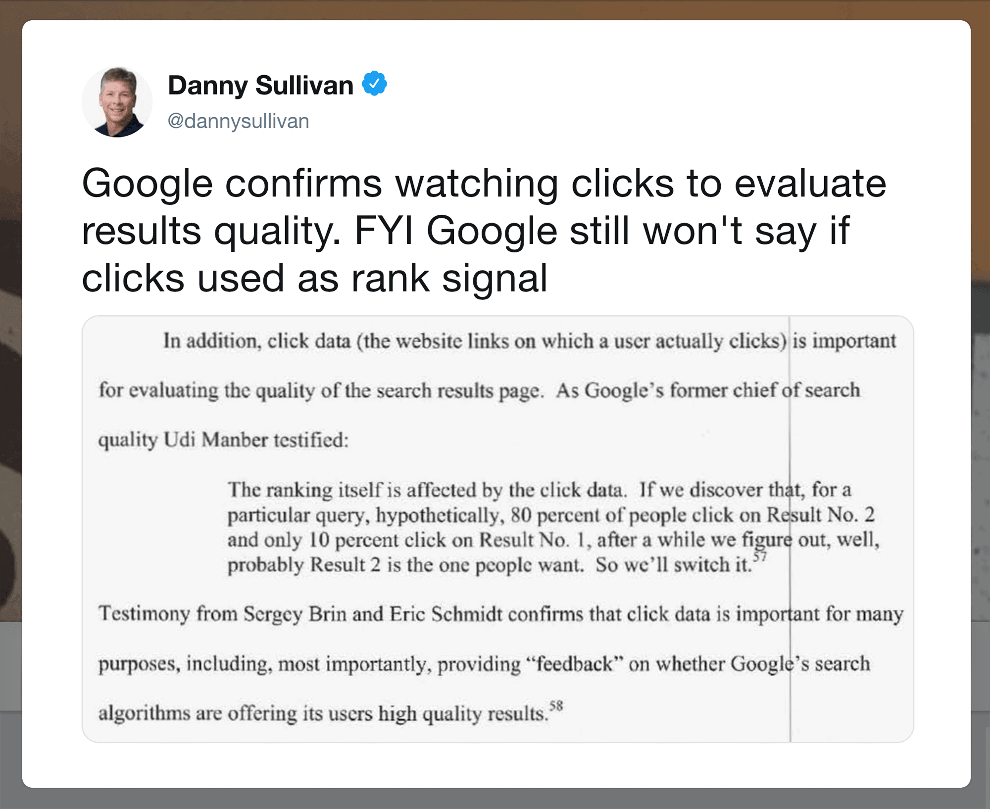 Twitter ranking signal Twitter ranking signal