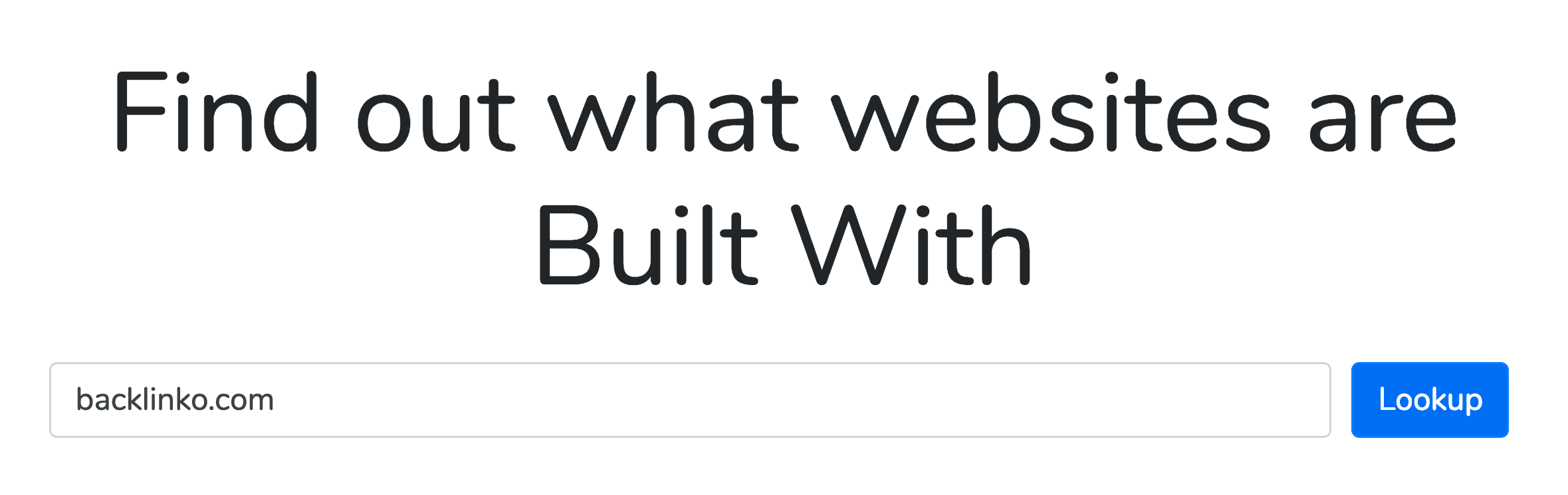 Built With – Search Built With – Search