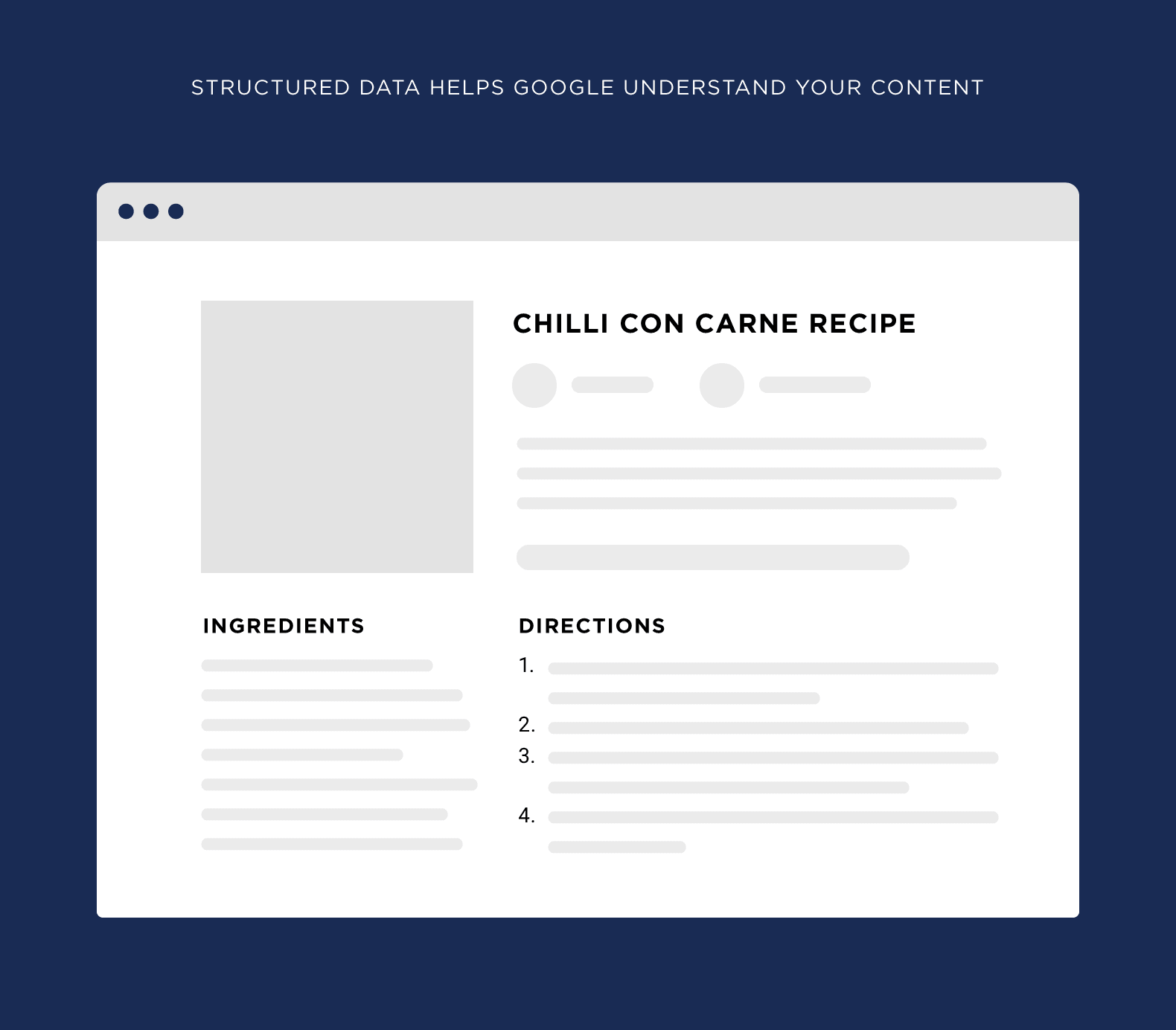 Structured data helps Google understand your content Structured data helps Google understand your content