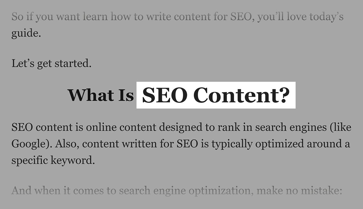 Keyword in H2 subheading Keyword in H2 subheading