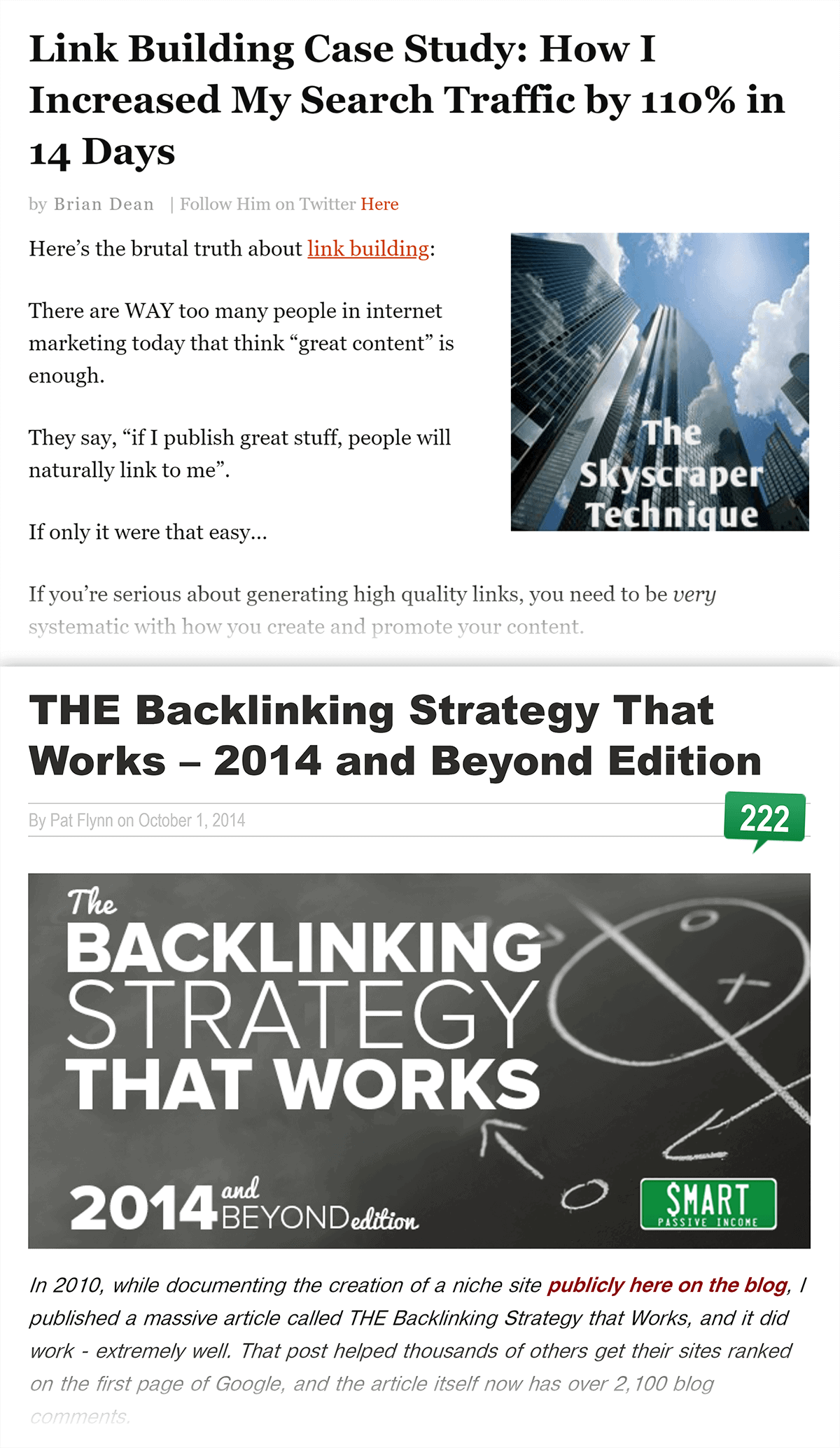 Skyscraper Technique and SPI guest post side by side Skyscraper Technique and SPI guest post side by side