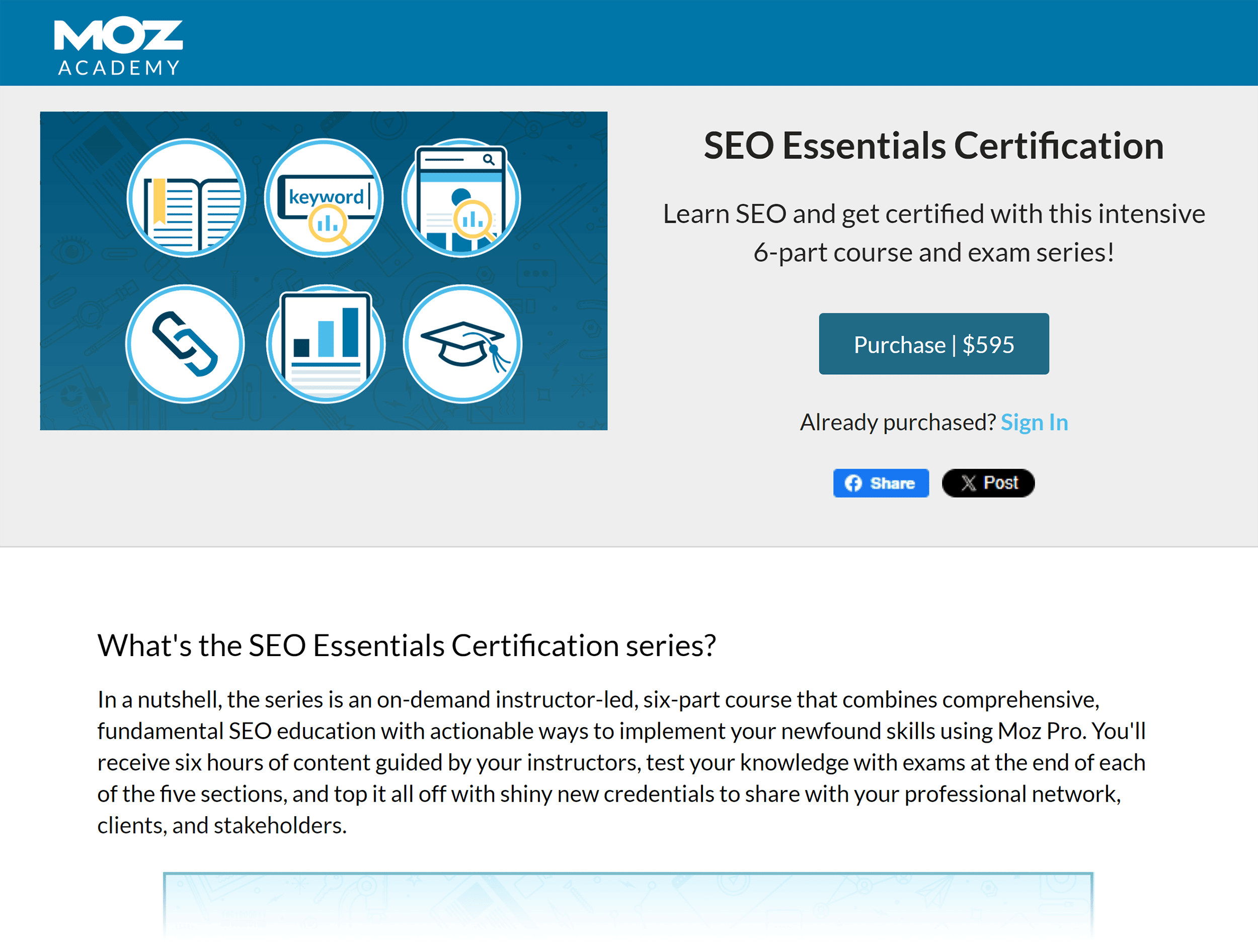 Moz – SEO Essentials Certification Moz – SEO Essentials Certification