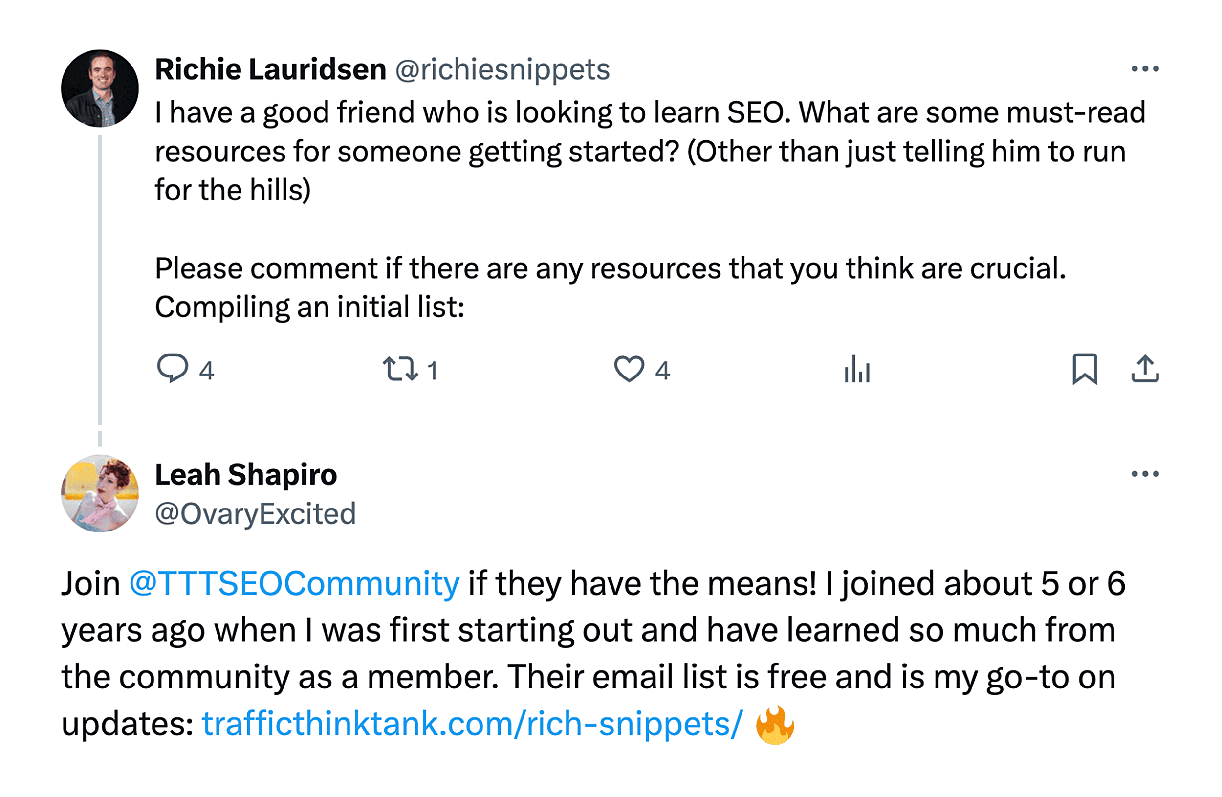 Traffic Think Tank – Twitter recommendation Traffic Think Tank – Twitter recommendation