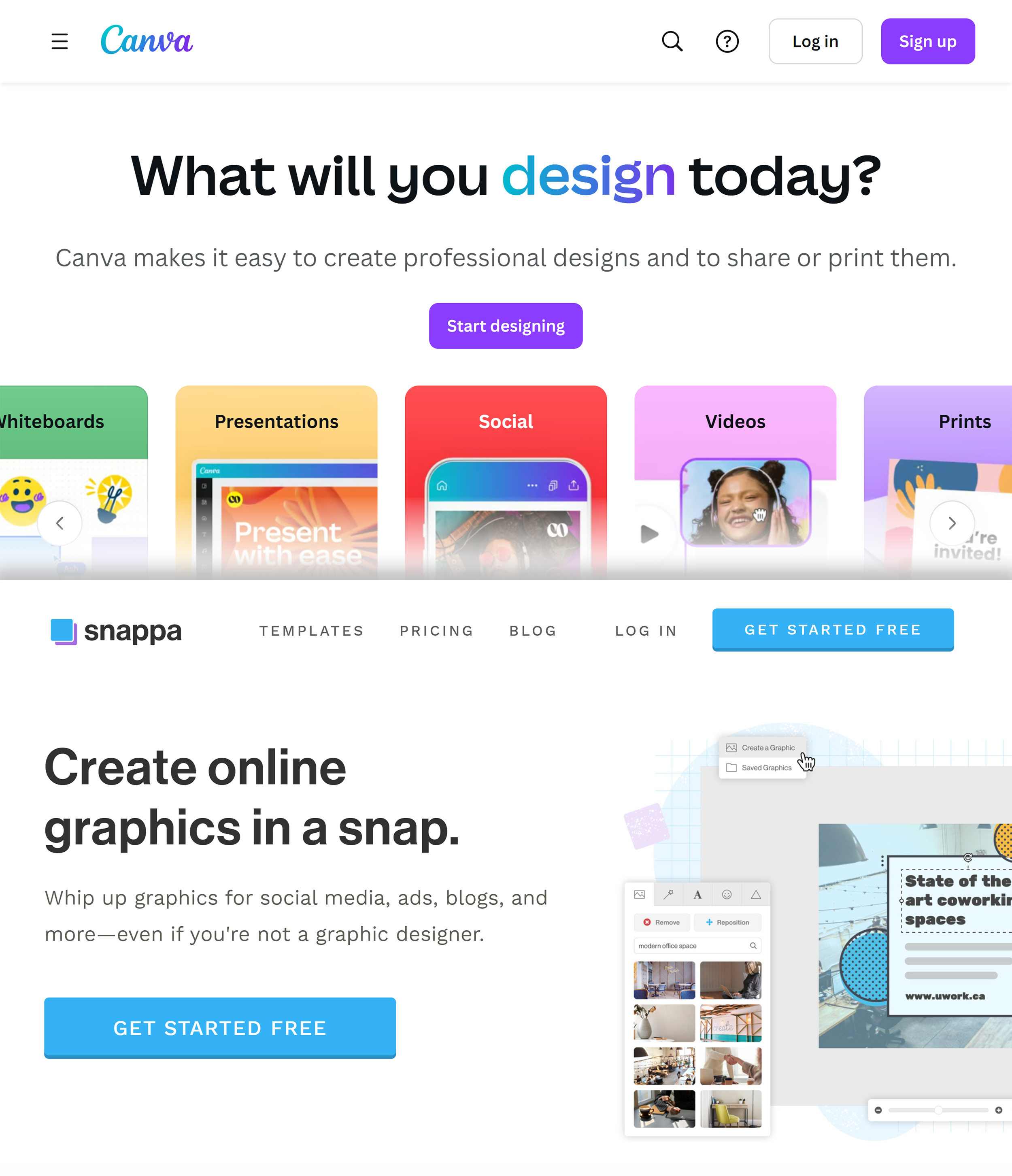 Canva – Snappa – Collage Canva – Snappa – Collage
