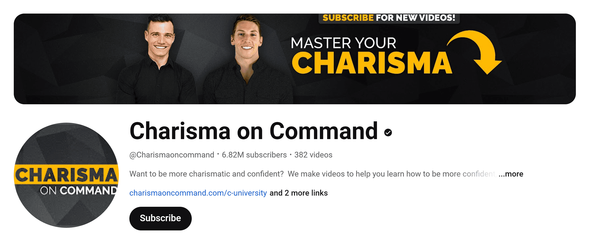 YouTube – Charisma on Command – Home YouTube – Charisma on Command – Home