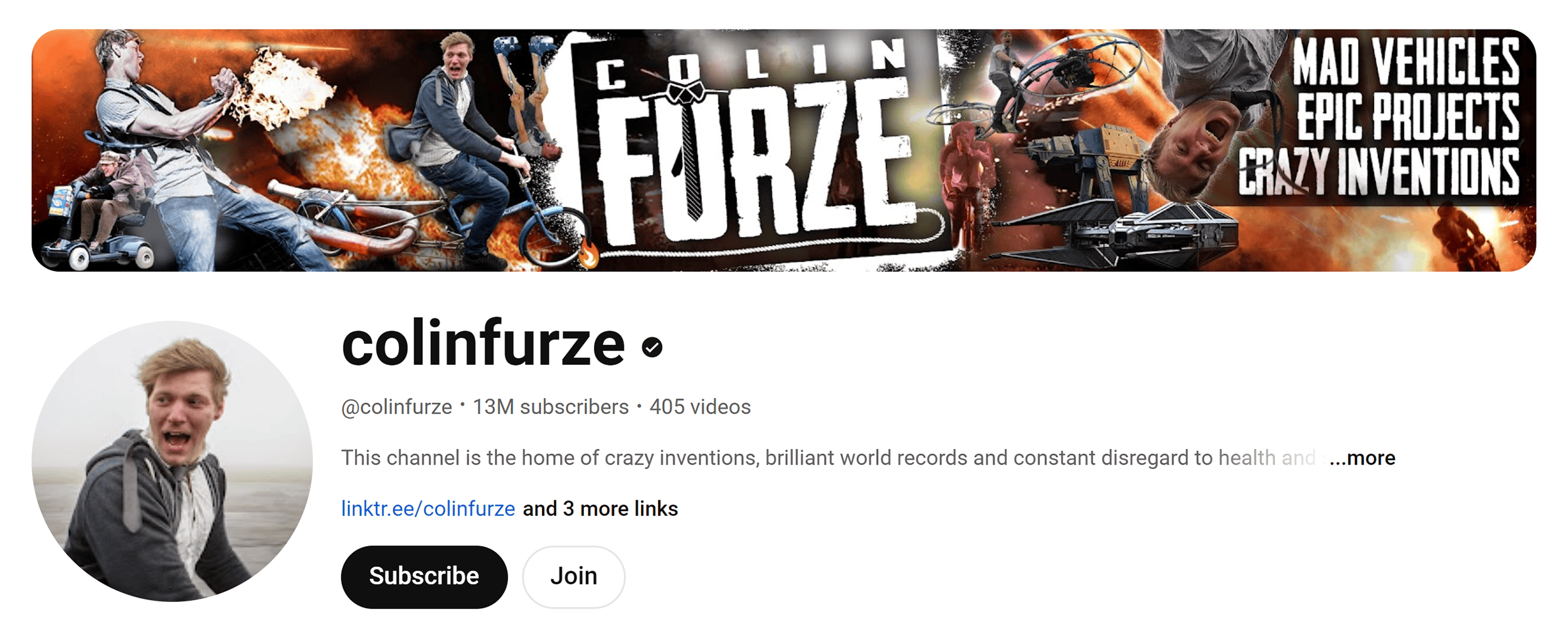 YouTube – Colinfurze – Home YouTube – Colinfurze – Home