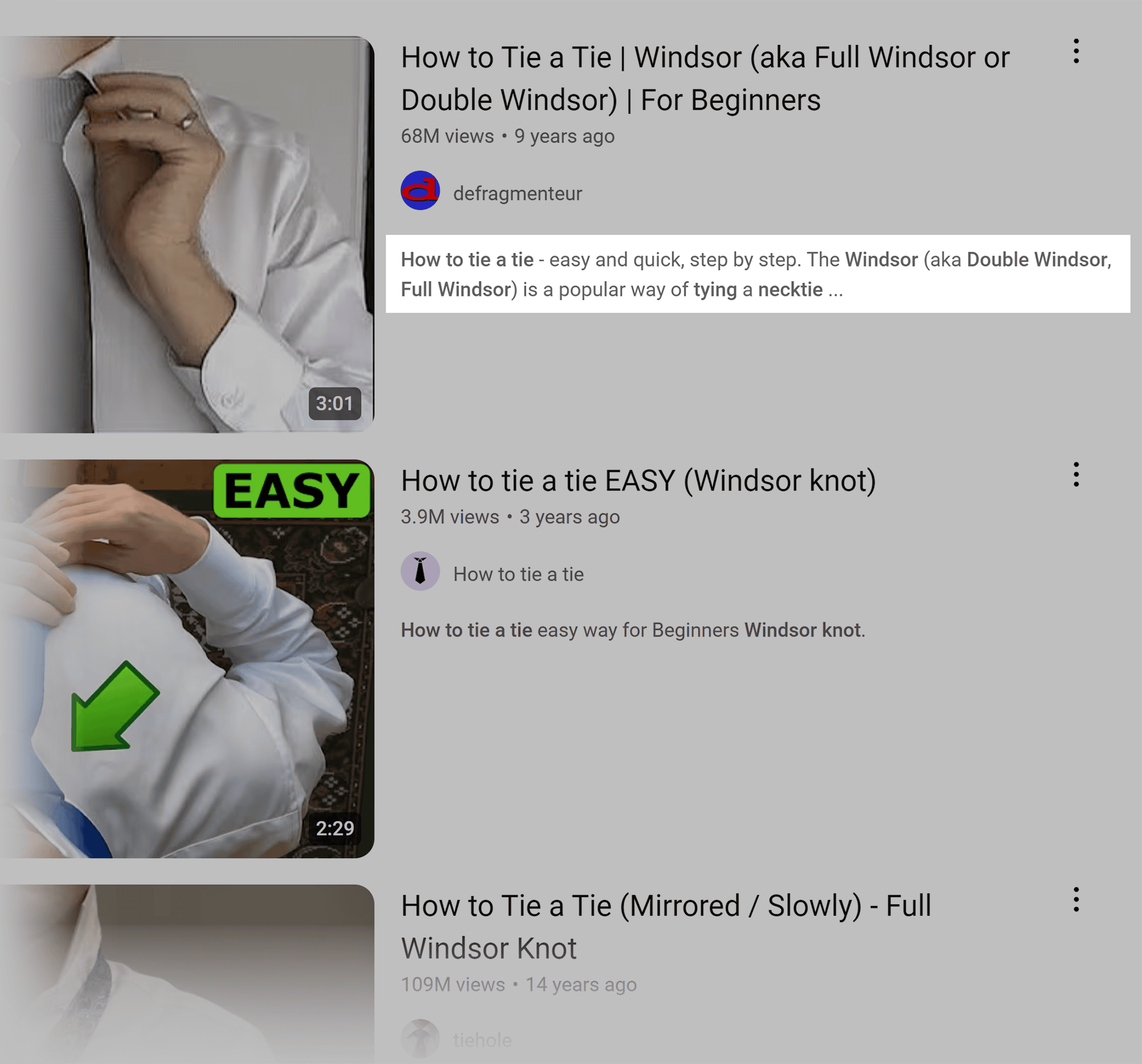 Youtube video description – Good example Youtube video description – Good example
