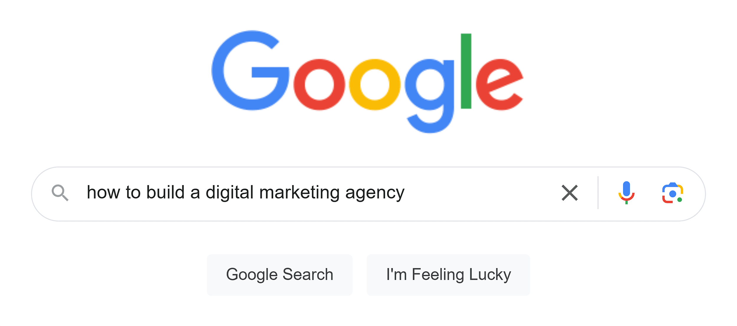 Google search – How to build a digital marketing agency
