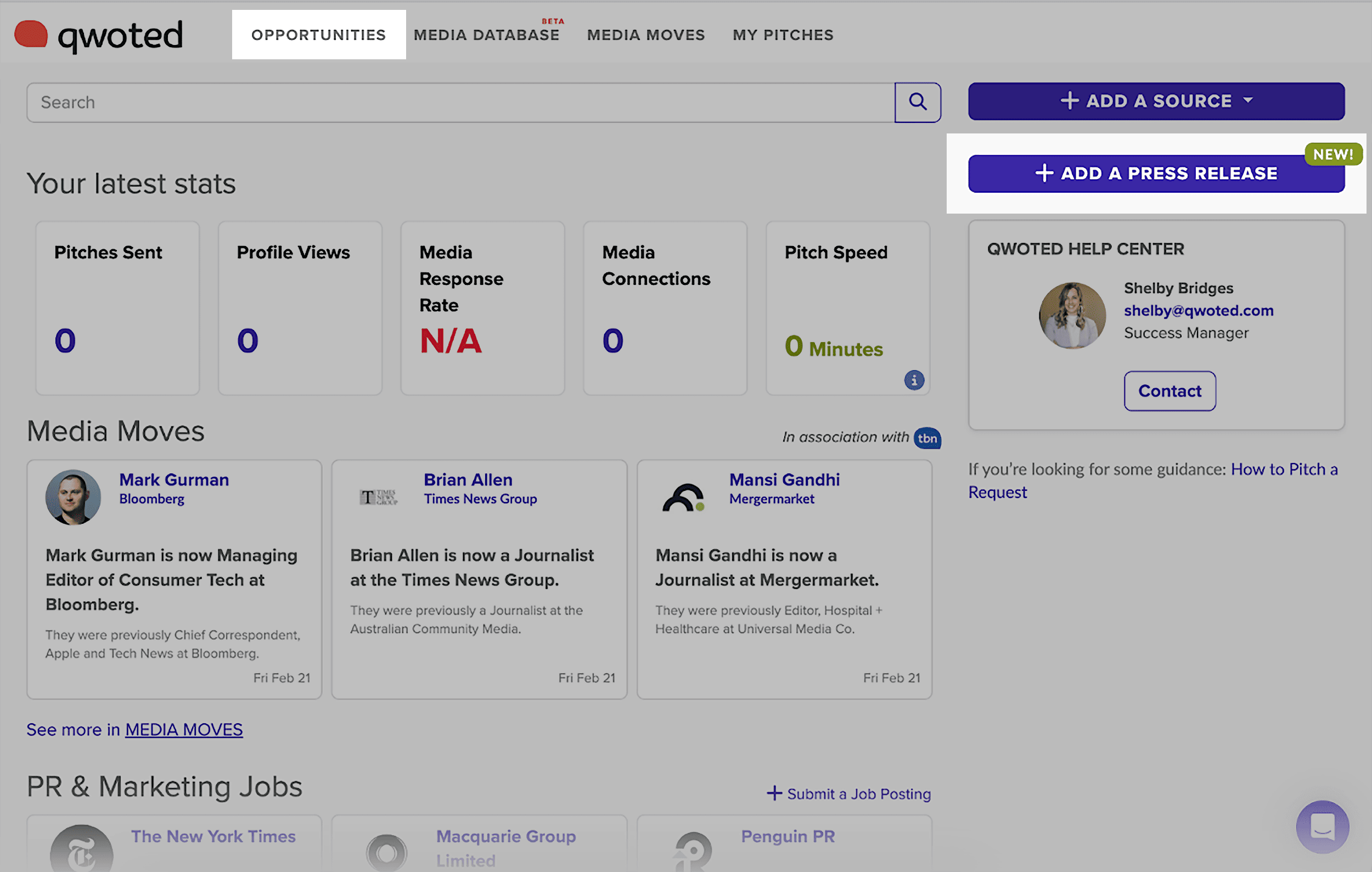 Qwoted – Opportunities