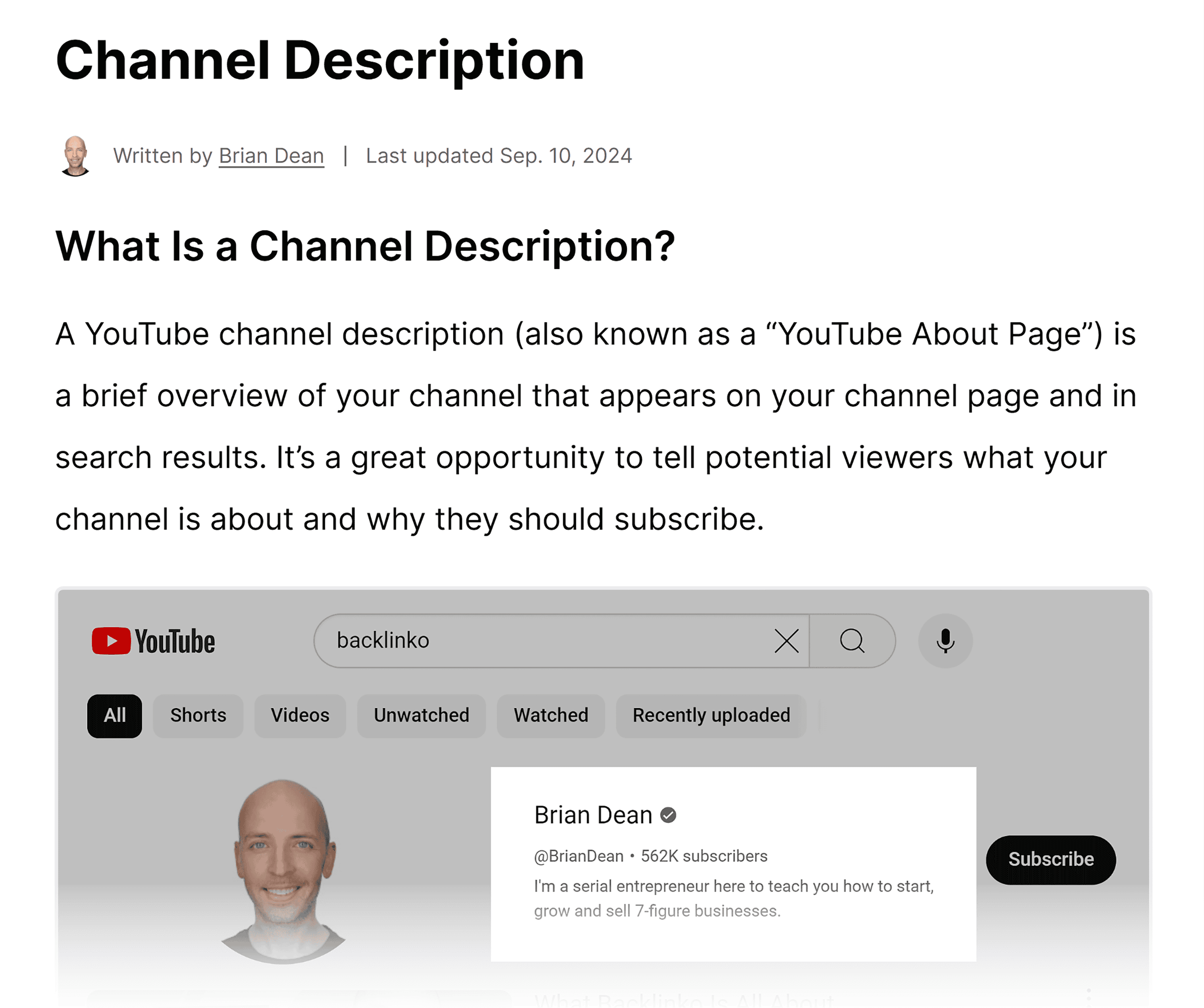 Backlinko Hub Create Youtube Channel